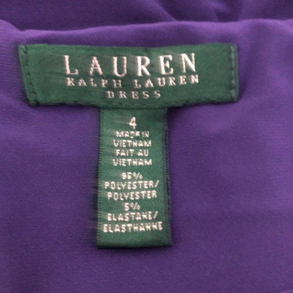 Vintage Lauren Ralph Lauren Women’s Size 4 Purple Sleeveless Dress - Picture 3 of 8